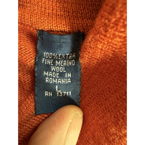 Lot of 2 John Ashford Extra Fine Merino Wool Sweater Polo Shirt Mens Large - Picture 7 of 16